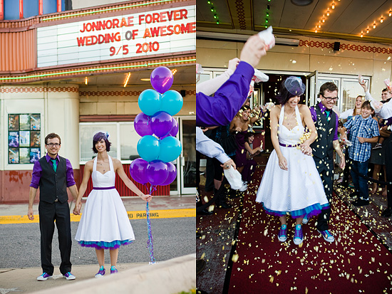 Epic Theater Wedding: Amorae and Jonny's Unique Celebration