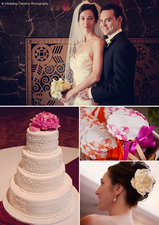 Peony-themed wedding in Park Ridge, Illinois: Krys and Billy's big day