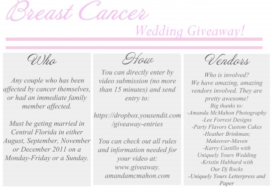 Win a Free Central Florida Wedding in 2011!
