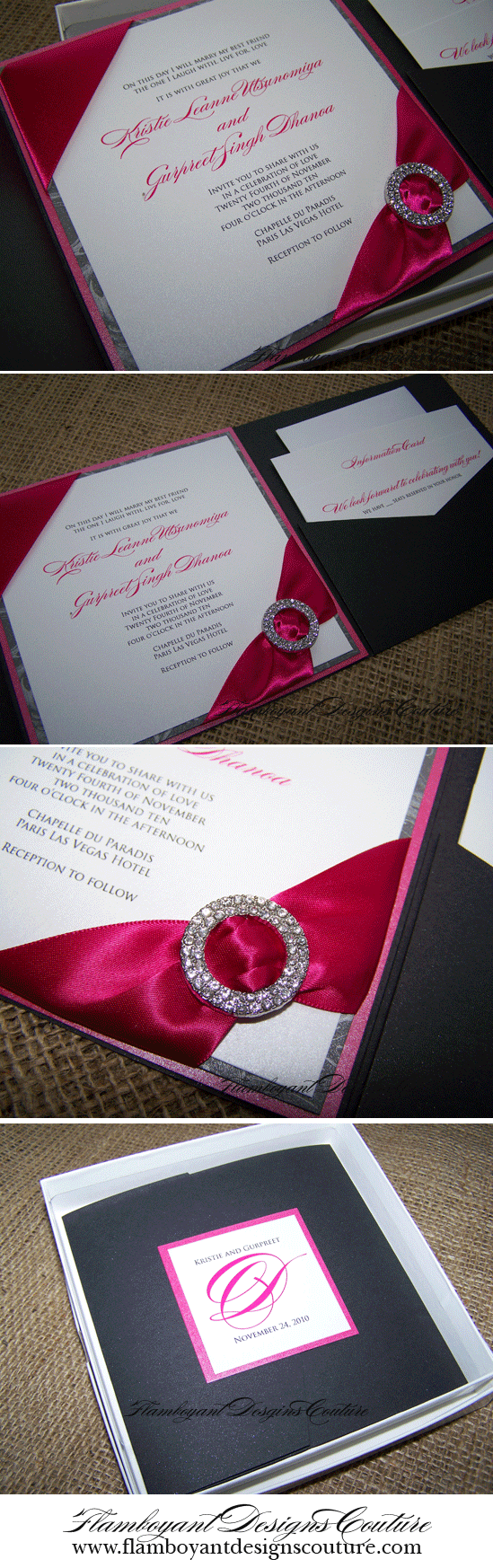 Elegant Wedding Invitation Design: Kristie's Angela Collection