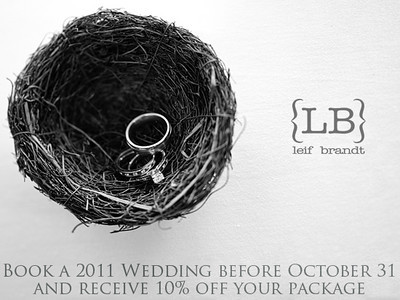 Southern California Wedding Discount: 10% Off in 2011
