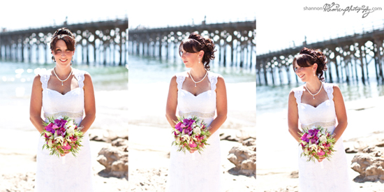 Michelle and Cory's DIY Beach Wedding: Bouquets, Cupcakes & More!