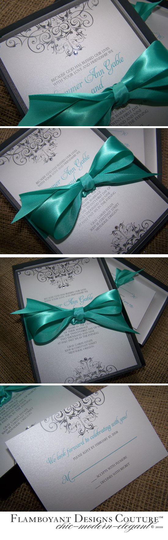 Elegant Boxed Wedding Invitations: Gable Collection 2011