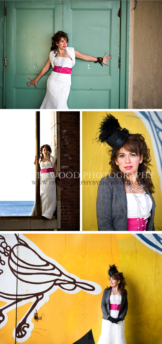 Urban Bridal Sessions: Unique Wedding Dress Photo Shoot