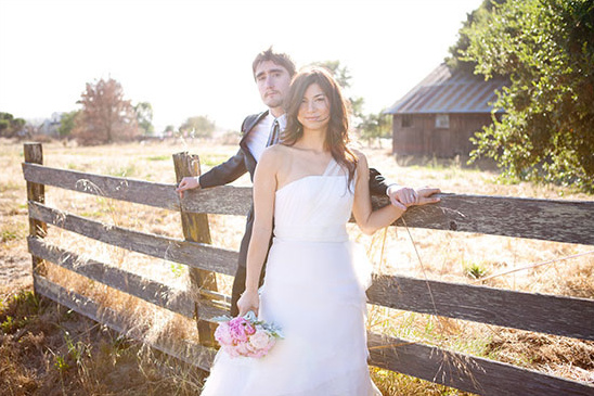 Rustic Ranch Wedding with Peonies and a Handmade Dress
