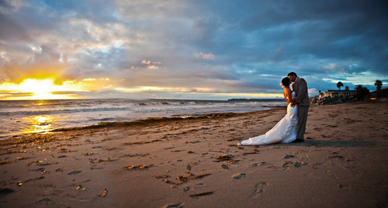 Rainy Day Romance: Beach Wedding Bliss in San Clemente