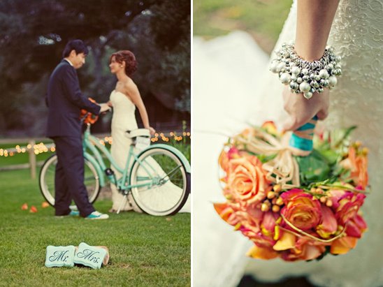 Orange Teal Wedding Inspiration at Temecula Creek Inn
