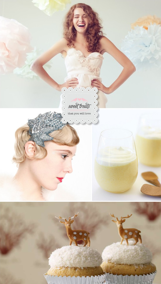 Holiday Sweet Treats: Gowns, Headbands, Pudding, and Cupcakes!
