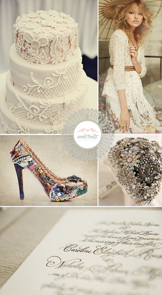 Wedding Inspiration: Cakes, Dresses, Shoes, and More Friday Finds