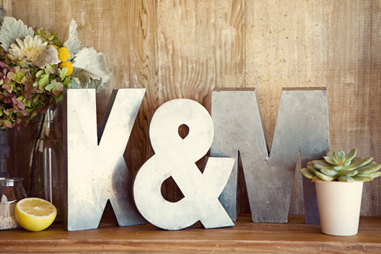 Laguna Beach Backyard Wedding: Gray & Yellow Details