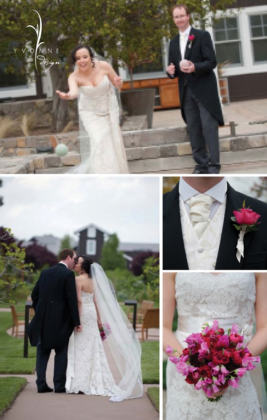 Napa Wedding at Carneros Inn: Magenta, Plum & Peacock Blue Romance