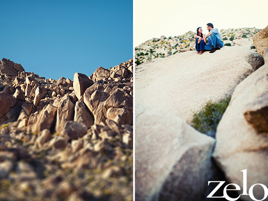 Rocky Hilltop Engagement: Romantic Moments Captured in Nature