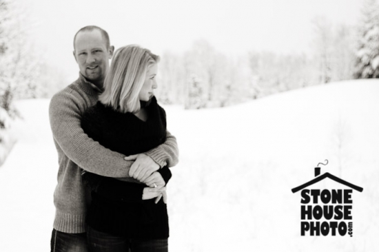Winter Engagement Photoshoot in 4 Feet of Snow: Annie & Scott