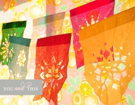 Custom Papel Picado Banners for a Colorful Mexican Wedding