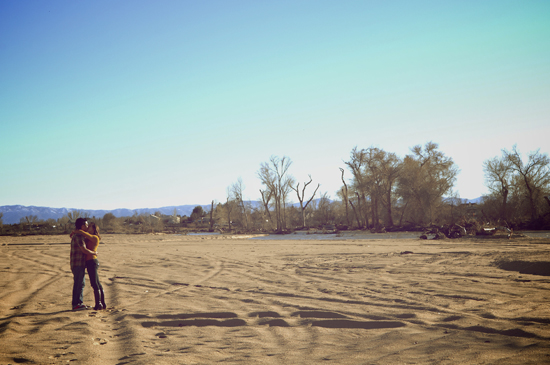 Mojave Desert Engagement Session: Balloons, Joshua Trees & True Love