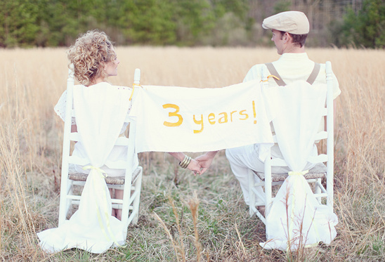 Lemony Yellow Wedding Anniversary Inspiration: Romantic Outdoor Ideas