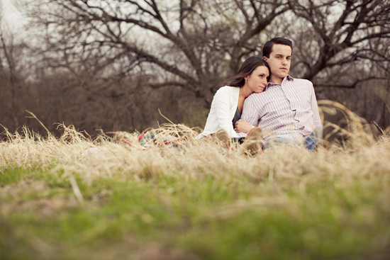 Dallas Engagement Photos: Romantic Moments in a Field of Love