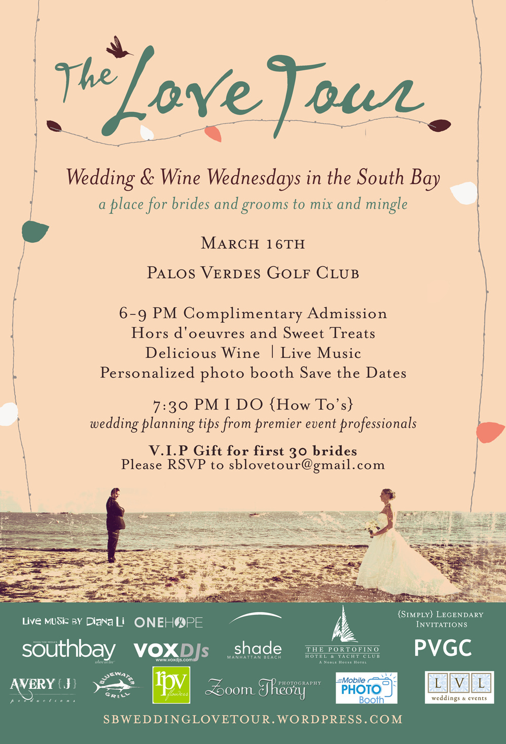 South Bay Love Tour: Wedding & Wine Wednesday for OC & LA Couples