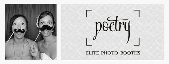 Poetry Elite Photo Booths: Wedding Fun with Hand Picked Vendors!