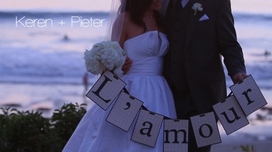 Keren and Pieter's beach wedding: A USC fan's love story!