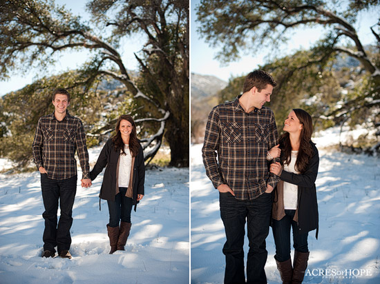 Snowy San Diego Engagement: Shauna and Cody's Mountain Romance
