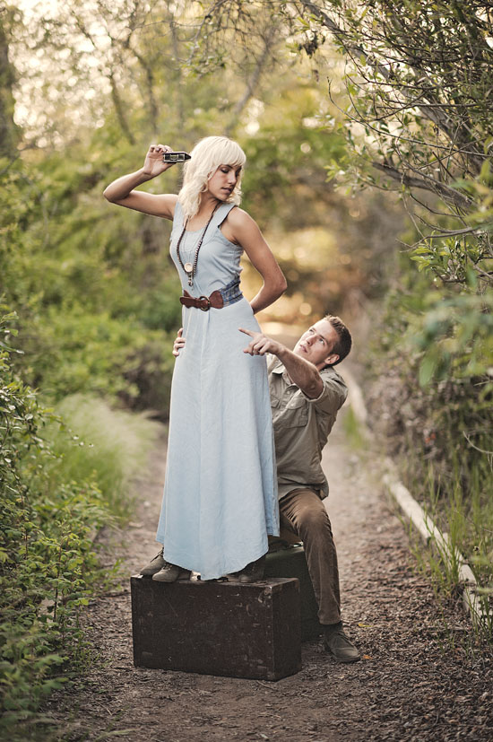 Vintage Couple's Adventurous Bird Watching Getaway
