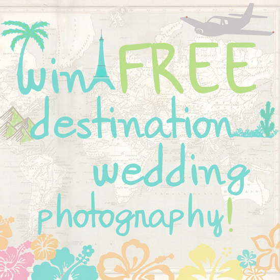 Win Free Destination Wedding Photography Contest!