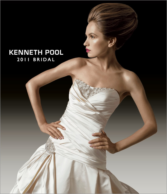 Kenneth Pool 2011 Bridal Gowns: Opulent Glamour