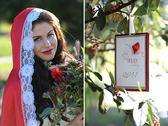 Little Red Riding Hood Wedding Inspiration Shoot