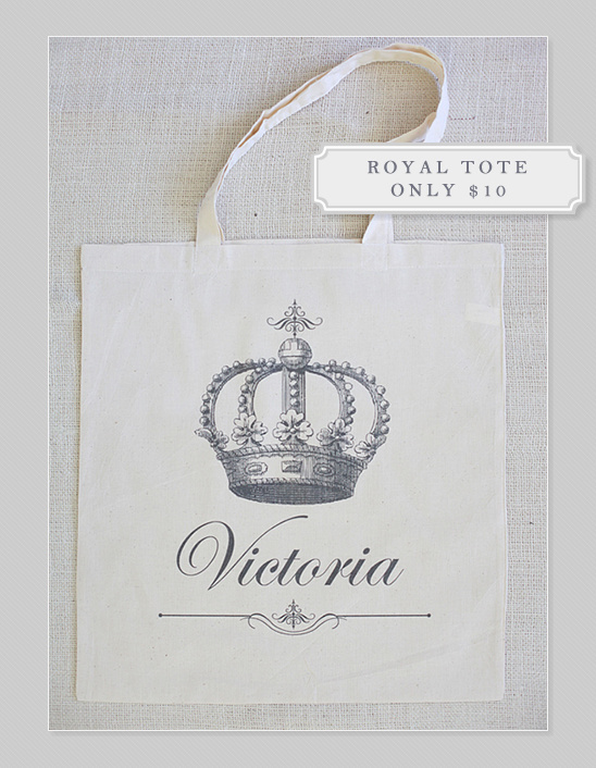 Royal Wedding Tote Bag and Invitation Suite