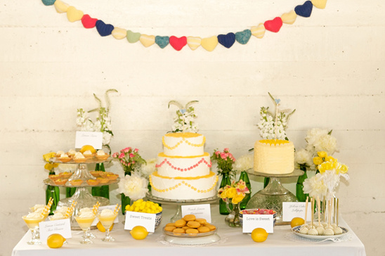 Shabby Chic Wedding with Lemon Yellow Inspiration
