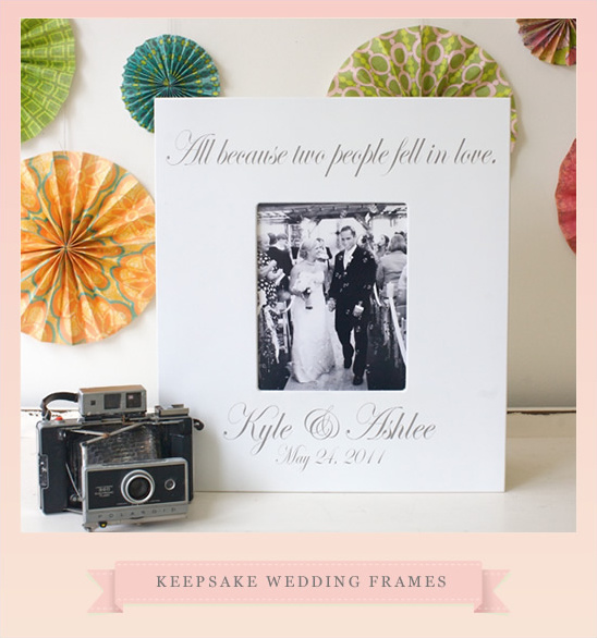 Custom Wedding Frames: Personalized Keepsakes by Chick Lingo