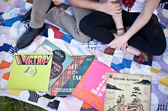 Cute Engagement Shoot: Music-Themed Love Story with College Sweethearts