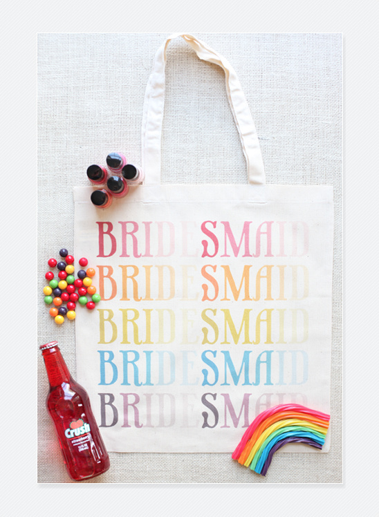 Ombre Wedding Totes: Stylish Bags for Bridesmaids