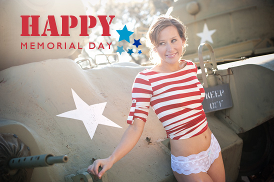 Patriotic Pin-Up Boudoir: A Memorial Day Gift for a Navy Pilot