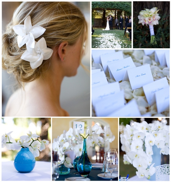 Elegant White & Blue Wedding at Trentadue Winery