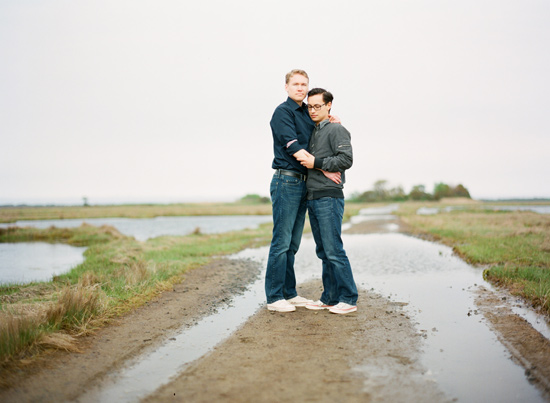 Romantic Gay Couple's Coastal Engagement Shoot in Boston