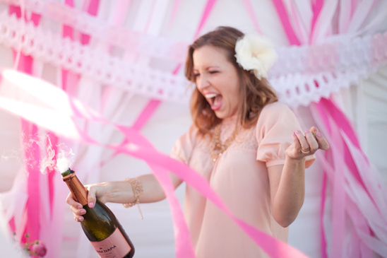 Pink Rooftop Elopement Inspiration: Champagne and Dreamy Hues