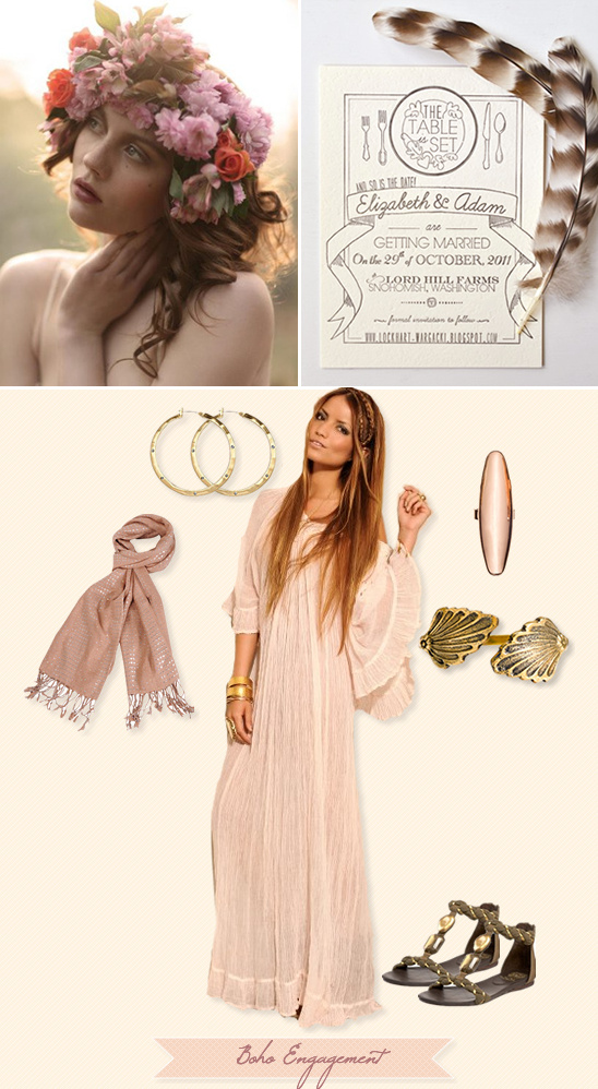 Boho Chic Engagement Style Guide: Dress, Jewelry & Accessories