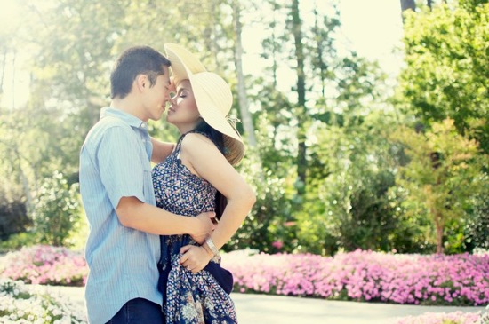 Houston Botanical Engagement Shoot: New England Meets Indonesia