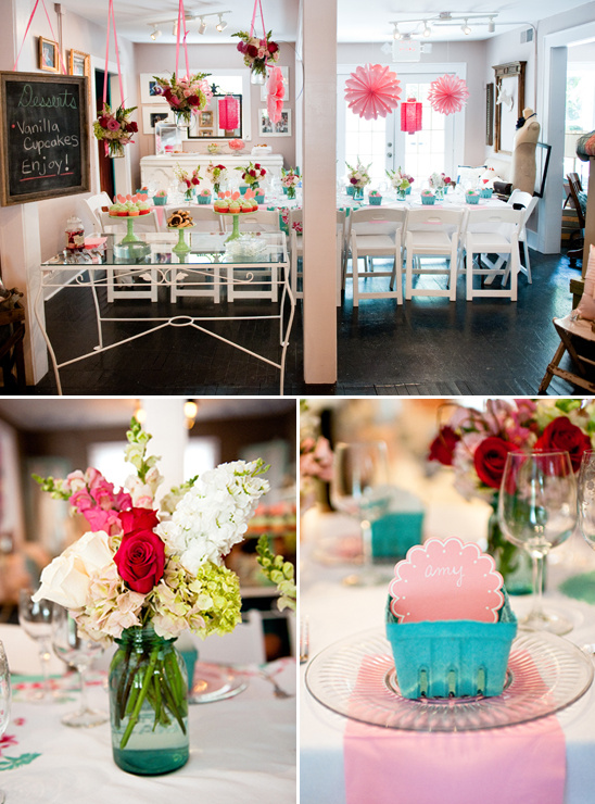 Girly Strawberry Shortcake Bridal Shower Inspiration