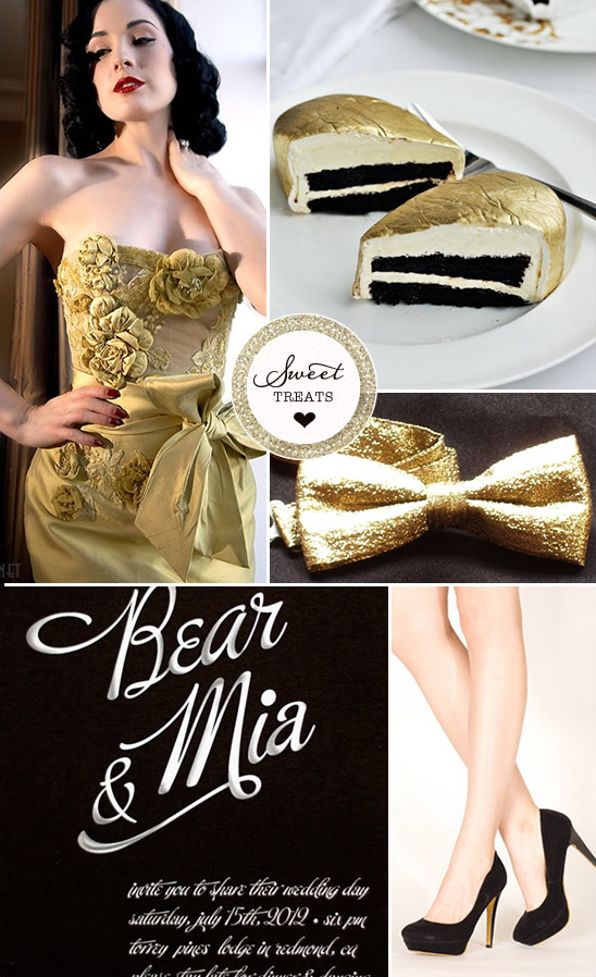 Luxury Wedding Inspiration: Gold, Black, & Summer Blooms