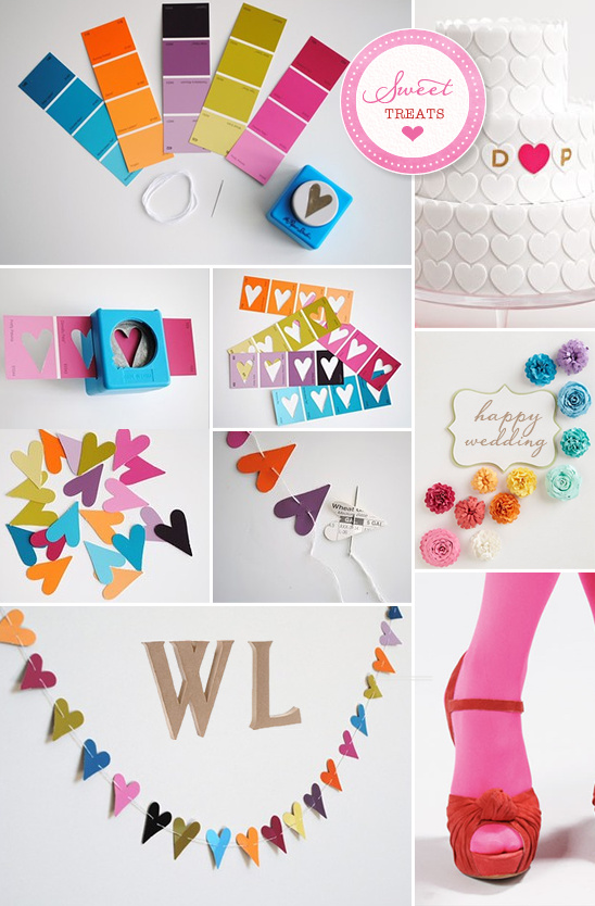 Cute Heart Garland & Wedding Craft Ideas