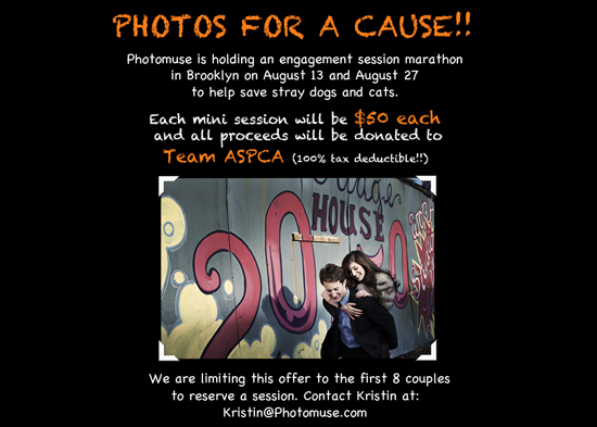 Brooklyn Mini Engagement Photoshoot - ASPCA Charity