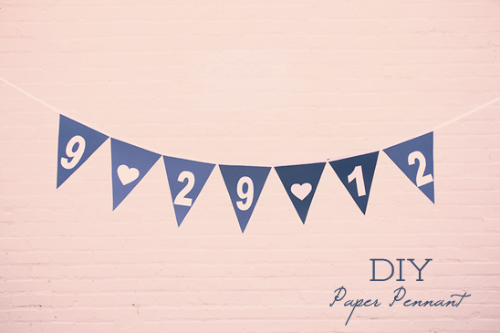 DIY Paper Pennants: Easy Wedding Decor Tutorial
