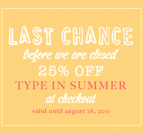 Summer Wedding Sale - 25% Off Closing Sale