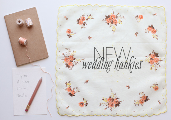 Custom Vintage Hankies: Wedding Favors & Gifts