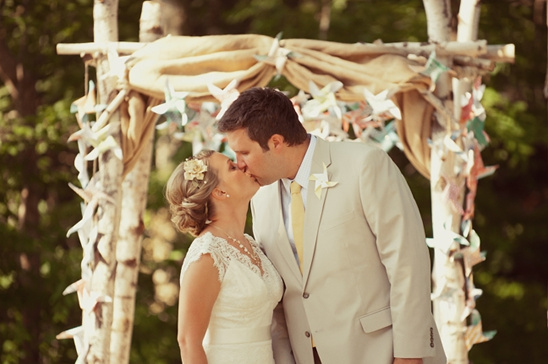 Lakeside Wedding with Whimsical Touches and Boat Entrance