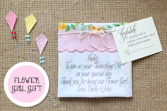 Adorable Flower Girl Gifts: Personalized Handkerchiefs for a Special Touch