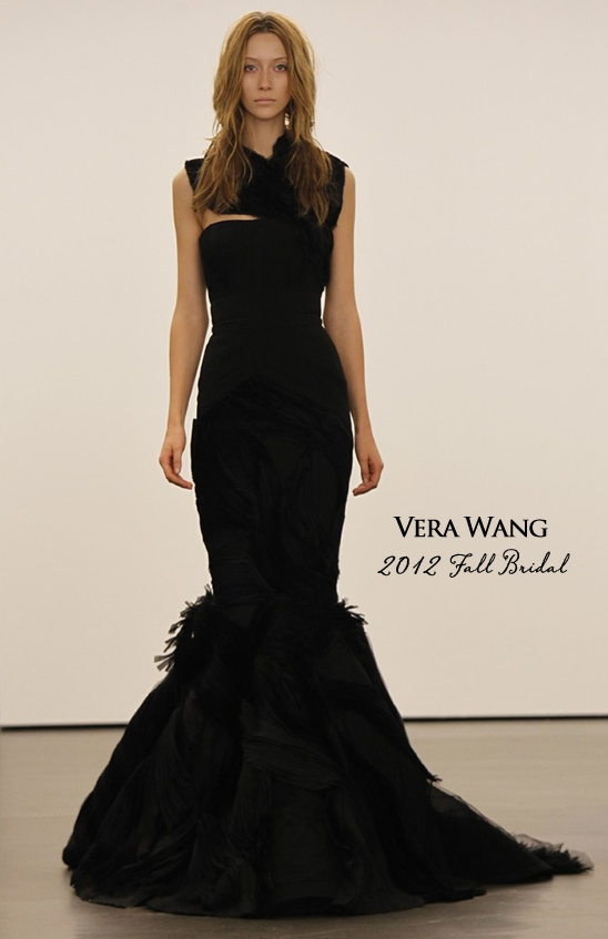 Vera Wang Bridal Fall 2012: Black and Cream Wedding Gowns